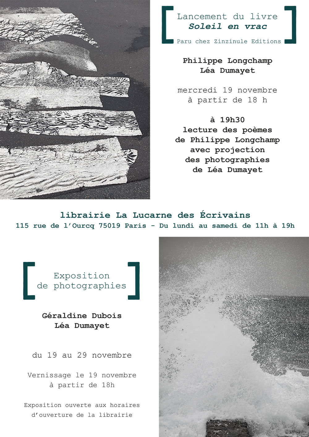 Lecture  la librairie La lucarne des crivains