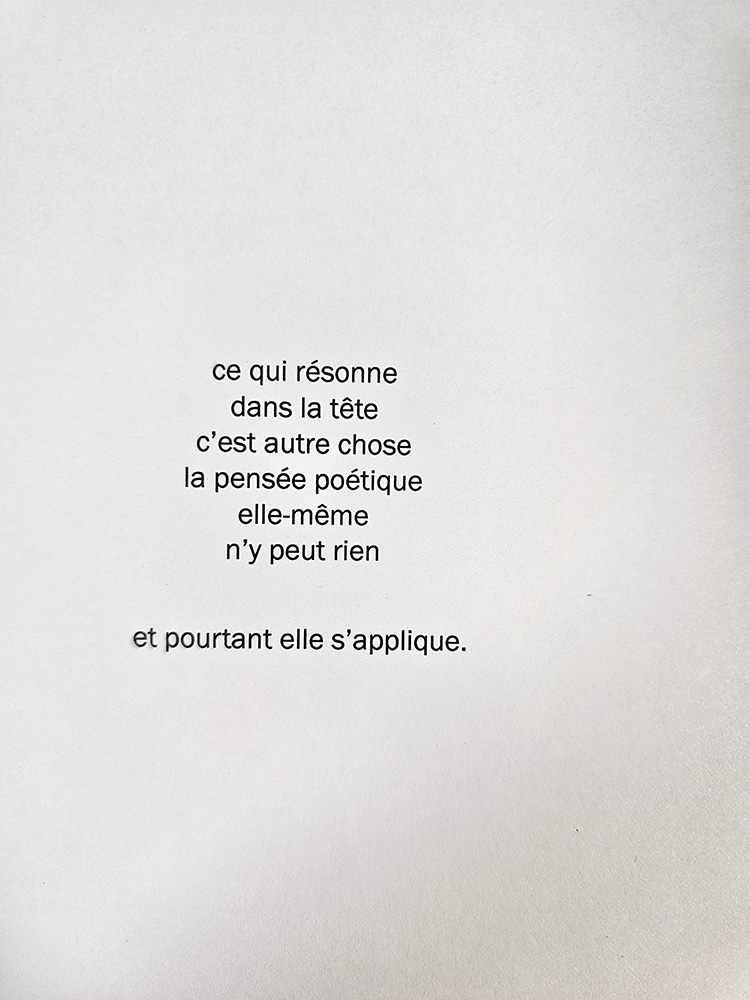 Jusqu'à ce que l'encre vienne poésie